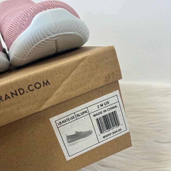 Bundle Lucky Brand  pink fabric sneakers walking slip-on shoes size 13, 2, 3 - Picture 7 of 8